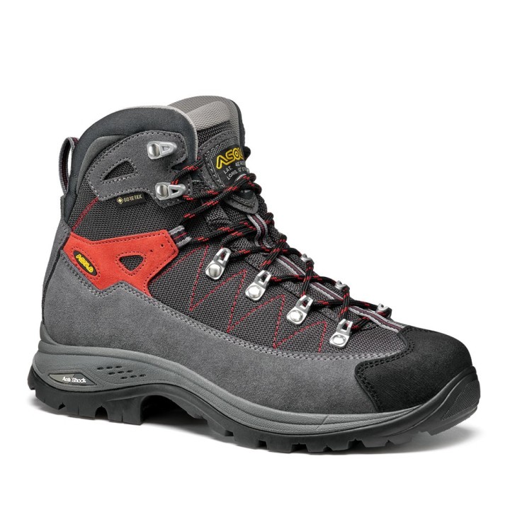 Buty trekkingowe damskie Asolo Finder GV - grey/gunmetal/poppy red