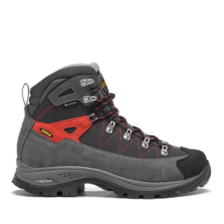 Buty trekkingowe damskie Asolo Finder GV - grey/gunmetal/poppy red