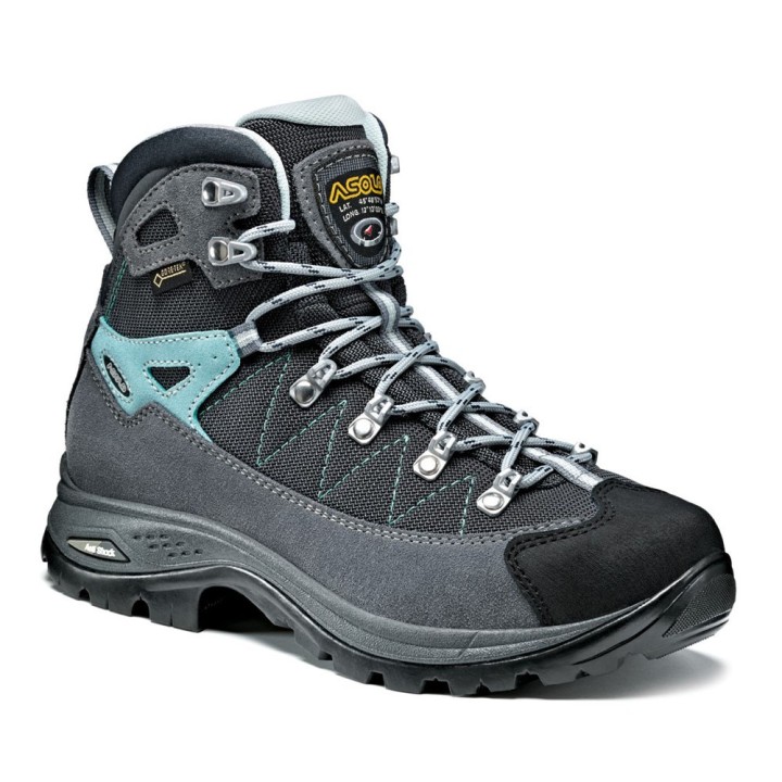 Buty trekkingowe damskie Asolo Finder GV - grey/gunmetal/poppy red