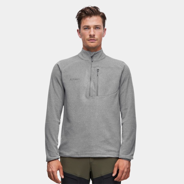 BlUZA POLAROWA MĘSKA  1/3 ZIPPER  ALPINUS  Kerkis Szary