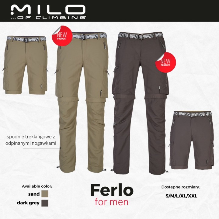 SPODNIE MILO MĘSKIE LETNIE FERLO