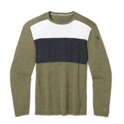 Koszulka termoaktywna męska Smartwool Classic Thermal Merino Base Layer Colorblock Crew Boxed