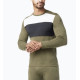 Koszulka termoaktywna męska Smartwool Classic Thermal Merino Base Layer Colorblock Crew Boxed
