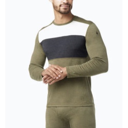 Koszulka termoaktywna męska Smartwool Classic Thermal Merino Base Layer Colorblock Crew Boxed