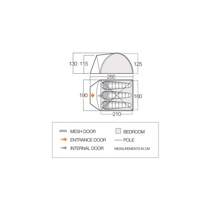 NAMIOT VANGO 3-osobowy Tay 300